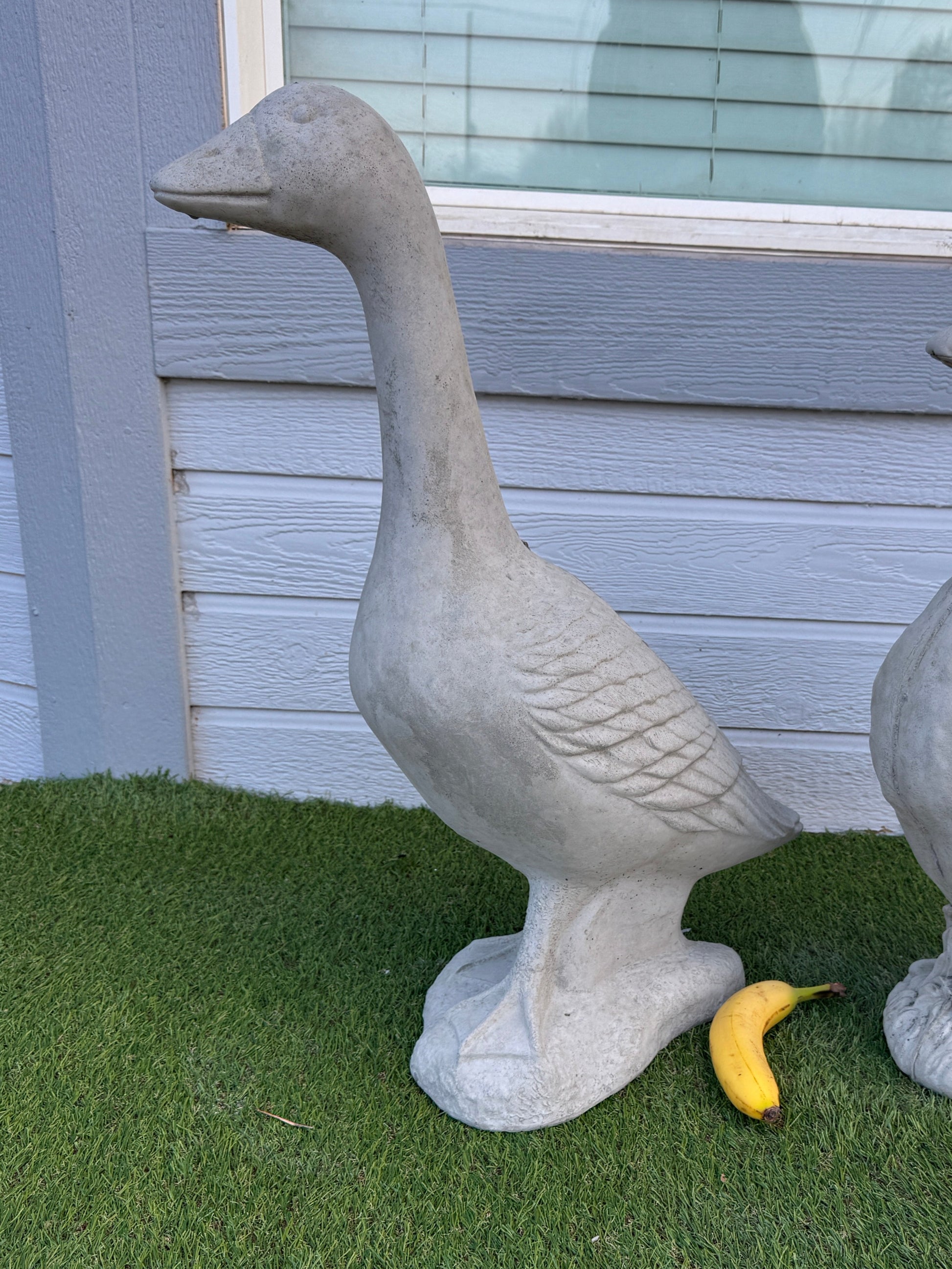 Concrete porch goose 28" tall from Grand Valley Statues